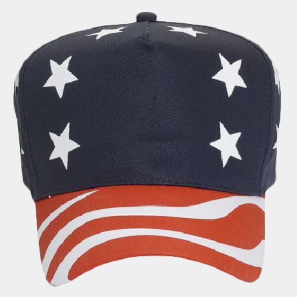 OTTO CAP 5 Panel Mid Profile Baseball Cap Thumbnail