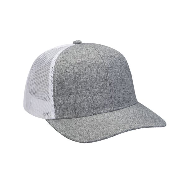 Heather Woven/Soft Mesh Trucker Cap Thumbnail