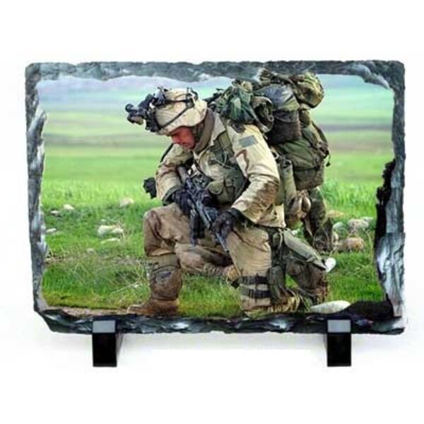 Slate Matte Plaque - 5.85" x 7.8" - Rectangle w/feet Thumbnail