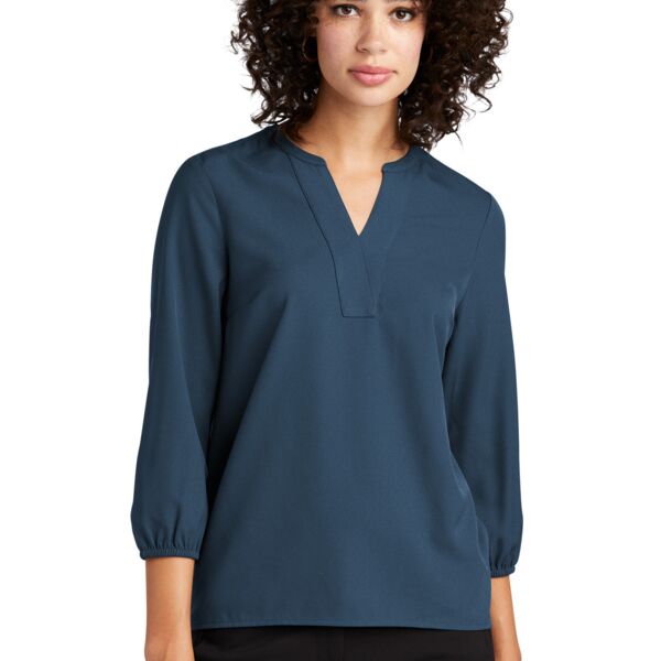 Women's Crepe 3/4 Sleeve Blouse Thumbnail
