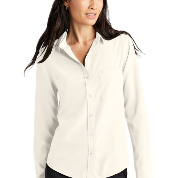 Women's Crepe Long Sleeve Blouse Thumbnail