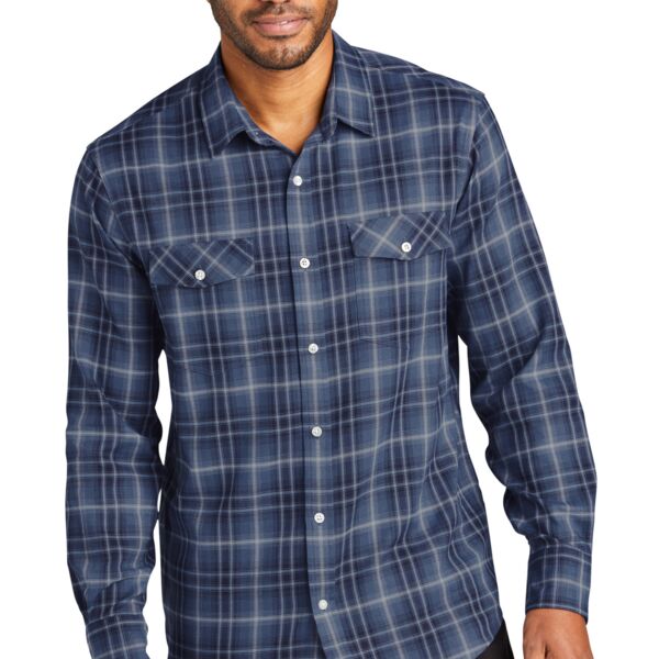 Men's Ombre Plaid Shirt Thumbnail