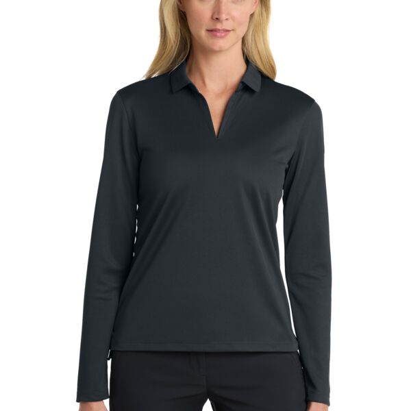 Nike Women's Dri-FIT Micro Pique 2.0 Long Sleeve Polo Thumbnail