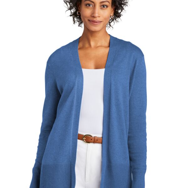 Brooks Brothers Women's Cotton Stretch Long Cardigan Sweater Thumbnail