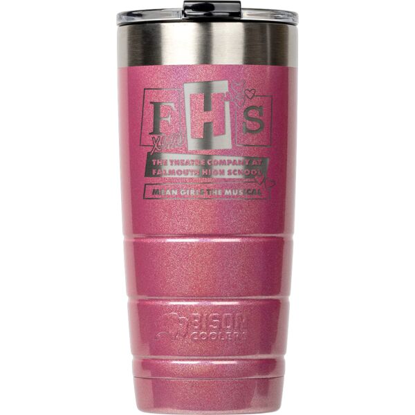 22 oz Bison® Stainless Steel Insulated Pearlized Tumbler  - Falmouth HS Drama Thumbnail