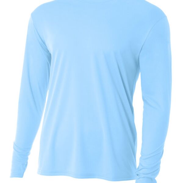Sublimated Youth Long Sleeve Cooling Performance Crew Shirt Thumbnail