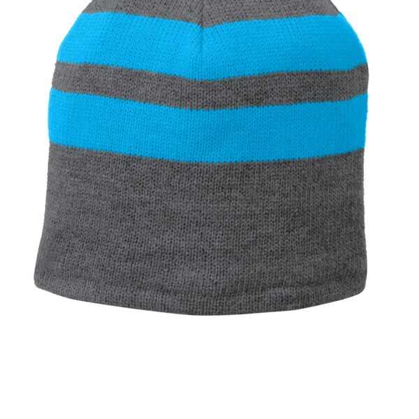 BNN Fleece Lined Striped Beanie Cap Thumbnail