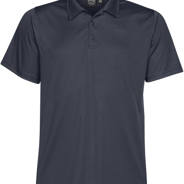 BNN Men's Eclipse H2X-DRY Pique Polo in Silver Thumbnail