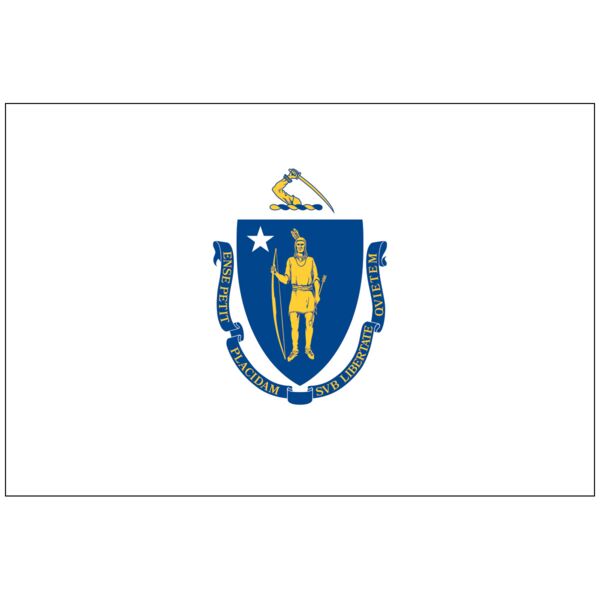 Massachusetts State Flag Thumbnail