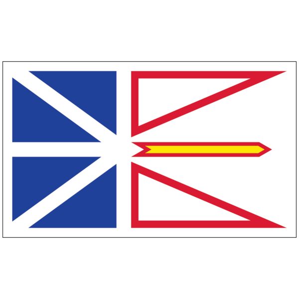Newfoundland & Labrador Provincial Flag Thumbnail