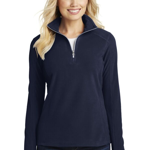 BNN Microfleece Women's Microfleece 1/2 Zip Pullover in Pearl Grey Thumbnail