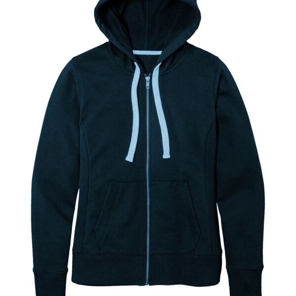 BNN Womens Re Fleece Hoodie in Navy Thumbnail