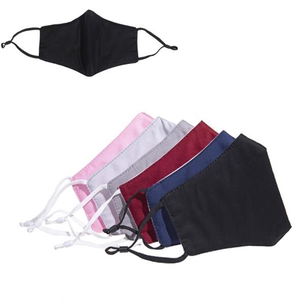 Cotton Adjustable Face Mask With Filter Pocket (Quantity 100) Thumbnail