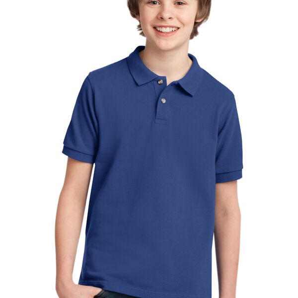 Youth Heavyweight Cotton Pique Polo Thumbnail