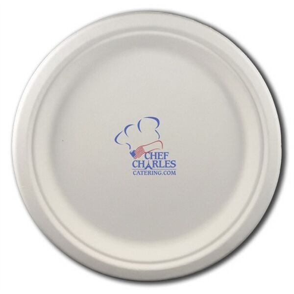 Round Eco-Friendly Paper Plate Thumbnail
