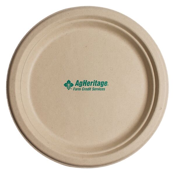 Round Compostable Paper Plate Thumbnail