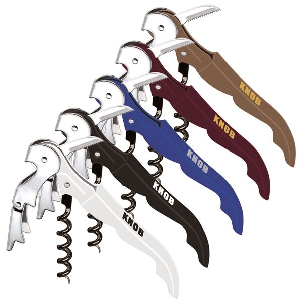 Stainless Steel Wine Opener With Corkscrew Thumbnail