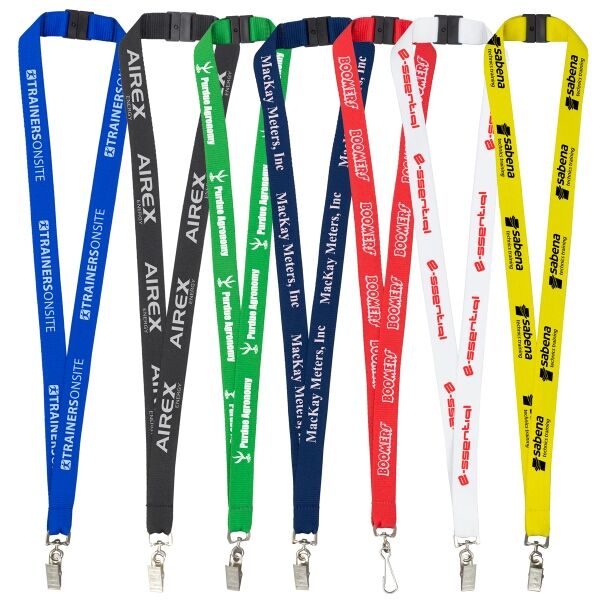 3/4" Silkscreen Lanyard with Breakaway Safety Release Thumbnail